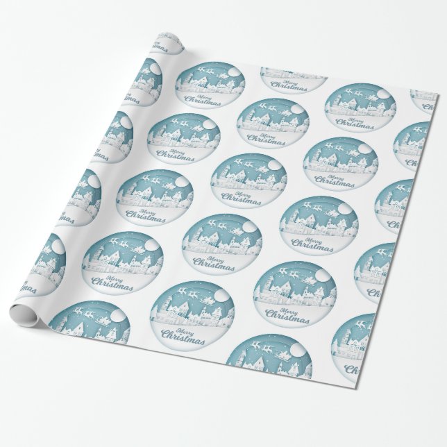 Frohe Weihnachten Geschenkpapier (Ungerollt)
