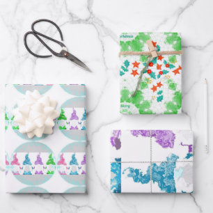 Frohe Weihnachten Geschenkpapier Set