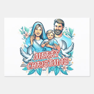 Frohe Weihnachten Geschenkpapier Set