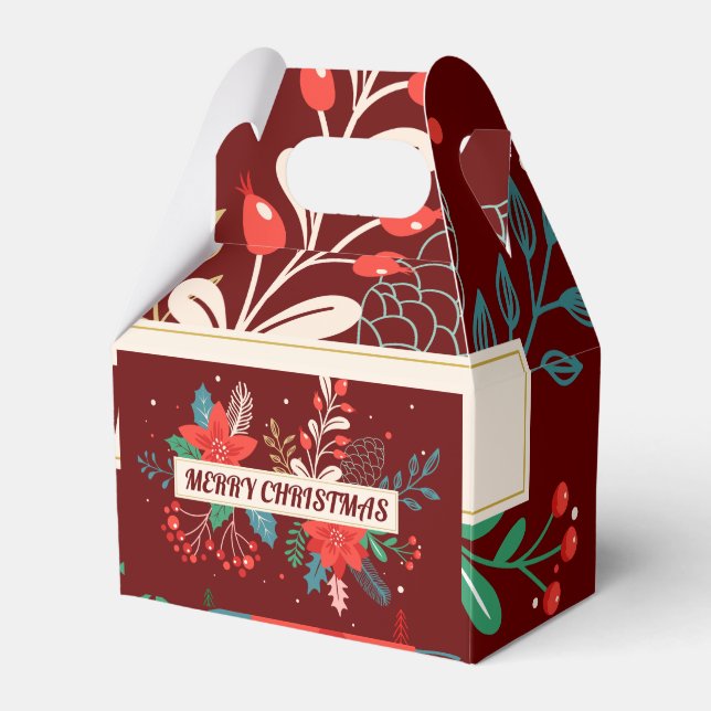 Frohe Weihnachten Geschenkschachtel (Vorderseite)