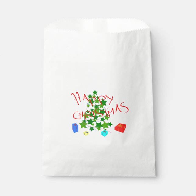 frohe Weihnachten Geschenktütchen (Vorderseite)