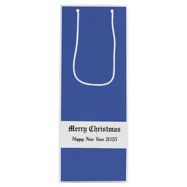 Frohe Weihnachten! Geschenktüte Für Weinflaschen (Vorderseite)