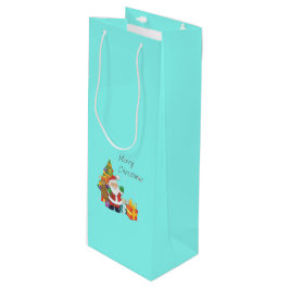 Frohe Weihnachten Geschenktüte Für Weinflaschen