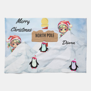 Frohe Weihnachten Geschirrtuch