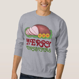 Frohe Weihnachten geschnitten Holiday Ham Ugly Swe Sweatshirt