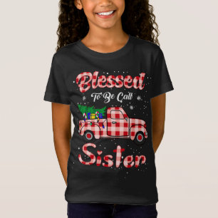 Frohe Weihnachten Gesegnet zu werden Schwester T-Shirt