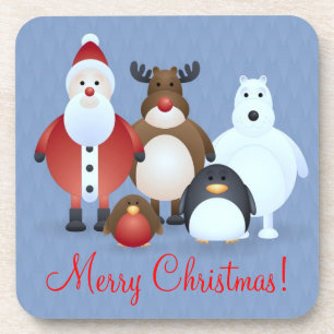 Frohe Weihnachten Getränkeuntersetzer
