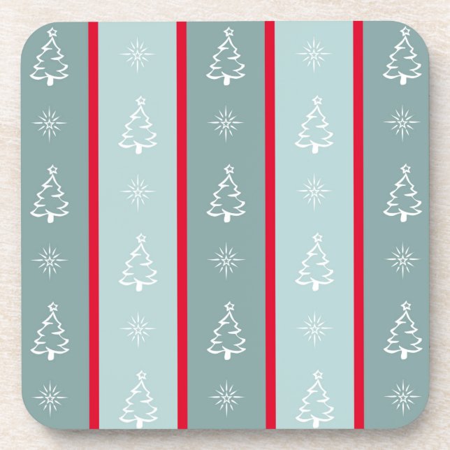 Frohe Weihnachten Getränkeuntersetzer (Vorderseite)