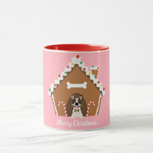 Frohe Weihnachten Gingerbread Dog House Tasse