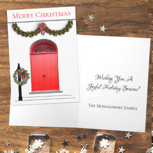 Frohe Weihnachten Girlande Briefkasten Kranz Rote