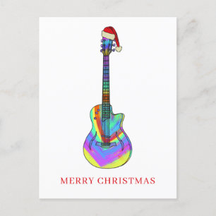 Frohe Weihnachten Gitarre bunt