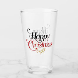 Frohe Weihnachten Glas