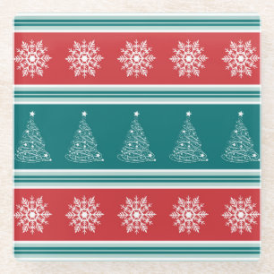 Frohe Weihnachten Glasuntersetzer