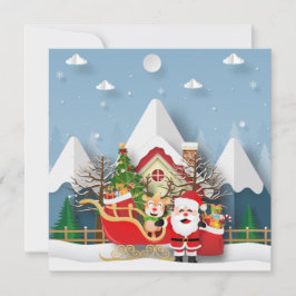 Frohe Weihnachten/Glück im neuen Jahr Feiertagskarte