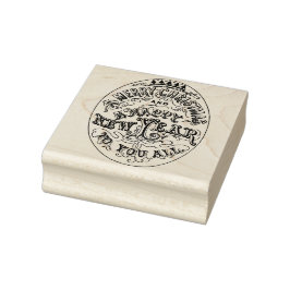 Frohe Weihnachten Glück im neuen Jahr Vintage Typo Gummistempel
