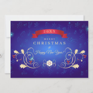 Frohe Weihnachten & Glück Neues Jahr! 20XX Blue Ca