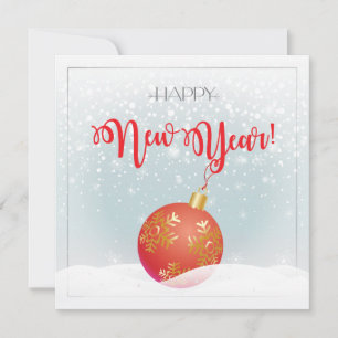 Frohe Weihnachten & Glück Neues Jahr! Schnee 2026