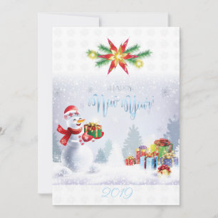 Frohe Weihnachten & Glück Neues Jahr! Snowman 20XX