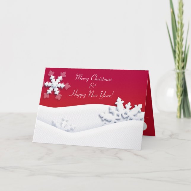 Frohe Weihnachten & Glück Neues Jahr! XMAS Karte (Vorderseite)