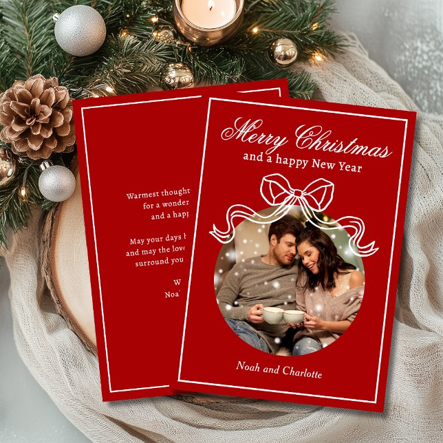 Frohe Weihnachten Glück Neujahr Coquette Bow Foto (Von Creator hochgeladen)