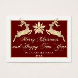 Frohe Weihnachten Glück Neujahr Name Foto Gold