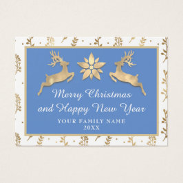 Frohe Weihnachten Glück Neujahr Name Gold Rahmen