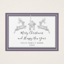 Frohe Weihnachten Glück Neujahr Name White Smoky