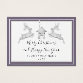 Frohe Weihnachten Glück Neujahr Name White Smoky