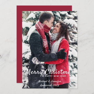 Frohe Weihnachten Glück Neujahr Paar/Familie Foto