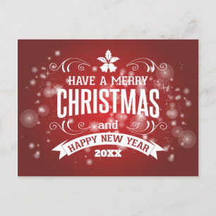 Frohe Weihnachten & Glück Neujahr Personalisierte