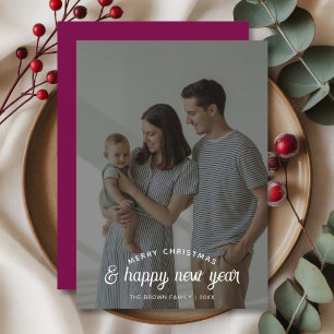 Frohe Weihnachten & Glück Neujahr Warme Weihnachts