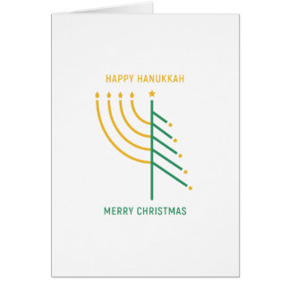 Frohe Weihnachten, glücklich Hanukkah