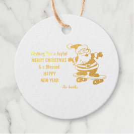 Frohe Weihnachten glücklich Neues Jahr Geschenk Geschenkanhänger