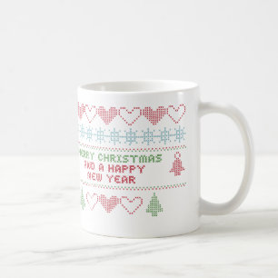 Frohe Weihnachten glücklich neues Jahr Tasse