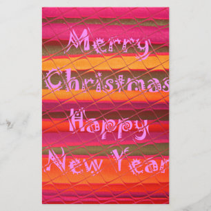 Frohe Weihnachten glücklich Neujahr Farbgestaltung Briefpapier