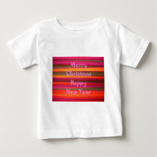 Frohe Weihnachten glücklich Neujahrsfarbe Baby T-shirt