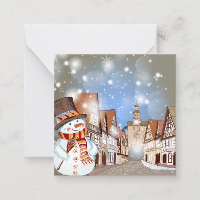 Frohe Weihnachten/glückliche Feiertage Mitteilungskarte (Vorderseite)