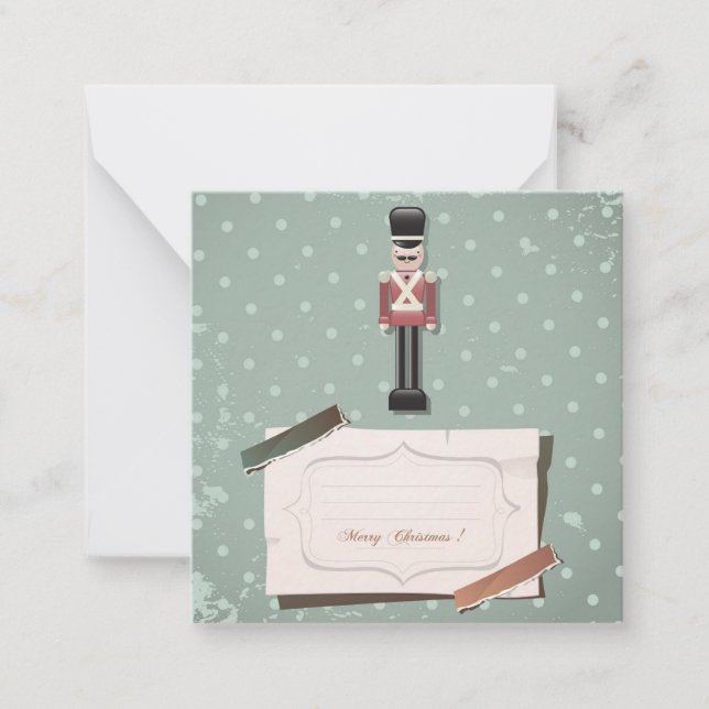 Frohe Weihnachten/glückliche Feiertage Mitteilungskarte (Vorderseite)