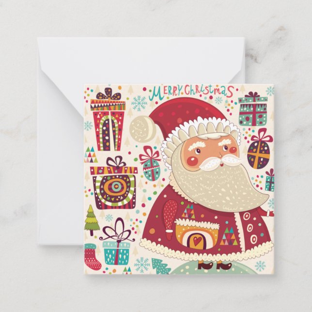 Frohe Weihnachten/glückliche Feiertage Mitteilungskarte (Vorderseite)