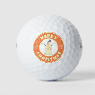 Frohe Weihnachten glückliche Snowman berühmten Kaf Golfball