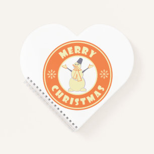 Frohe Weihnachten glückliche Snowman berühmten Kaf Notizbuch
