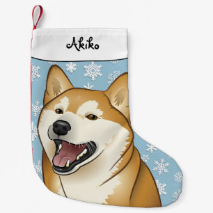 Frohe Weihnachten glücklicher Shiba Inu Strumpf Kleiner Weihnachtsstrumpf