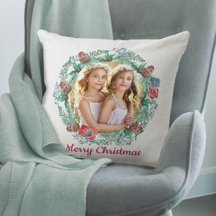 Frohe Weihnachten Glückliches Neues Jahr Doppelsei Kissen