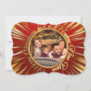 Frohe Weihnachten Glückliches Neues Jahr Fancy Cut