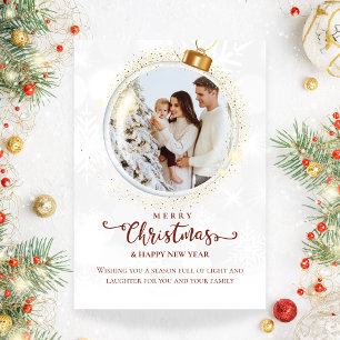 Frohe Weihnachten & glückliches neues Jahr Foto