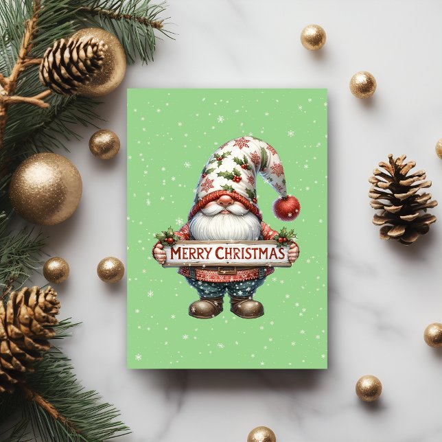 Frohe Weihnachten Gnom Karte (Von Creator hochgeladen)
