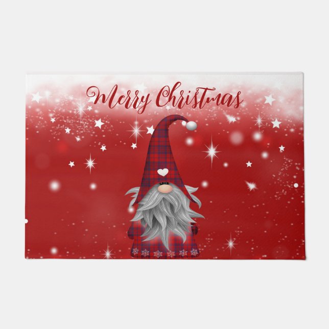 Frohe Weihnachten Gnome Doormat Fußmatte (Vorderseite)