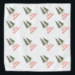 Frohe Weihnachten Gnome Pet Bandana Halstuch<br><div class="desc">Ihr Hund oder Ihre Katze wird so niedlich in diesem lustigen Frohen Weihnachts Gnome Haustierbandana aussehen! Winterlandschaft mit einem schwingenden skandinavischen Gnomen, das einen niedlichen blauen Vogel vor Kiefern hält. In hübscher roter Typografie ist das Zitat "Frohe Weihnachten". Sehen Sie die passenden T - Shirt für die Erholung Ihrer Familie!...</div>