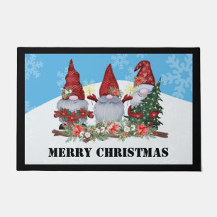 Frohe Weihnachten Gnome Willkommenstürme matt Fußmatte