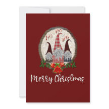 Frohe Weihnachten Gnomes Rot Rustikale, Trendy Car